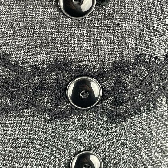 Classiques Entier For Nordstrom Women’s Gray Blazer W/ Black Lace waist Sz 6 - Picture 5 of 9